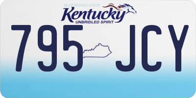 KY license plate 795JCY