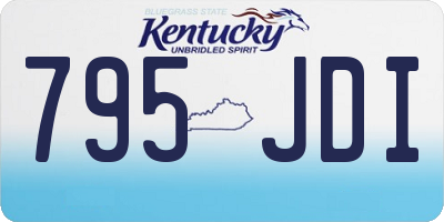KY license plate 795JDI