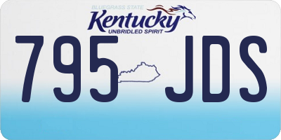 KY license plate 795JDS