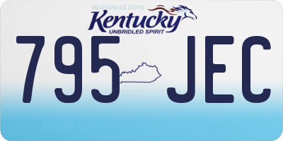 KY license plate 795JEC