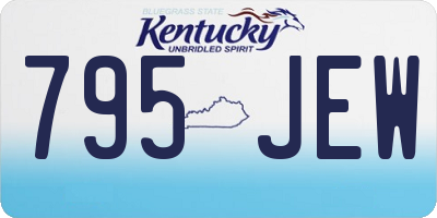 KY license plate 795JEW