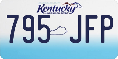 KY license plate 795JFP