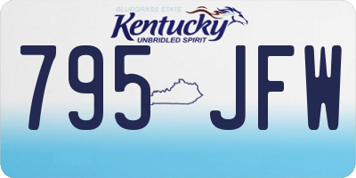 KY license plate 795JFW