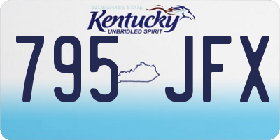 KY license plate 795JFX