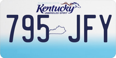 KY license plate 795JFY