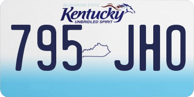 KY license plate 795JHO