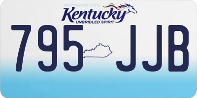 KY license plate 795JJB