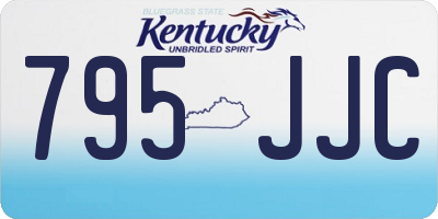 KY license plate 795JJC