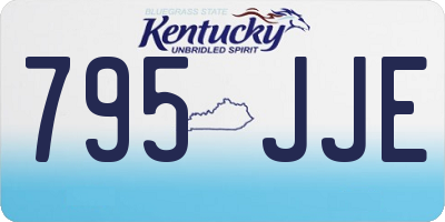 KY license plate 795JJE