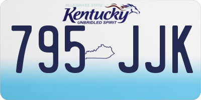KY license plate 795JJK