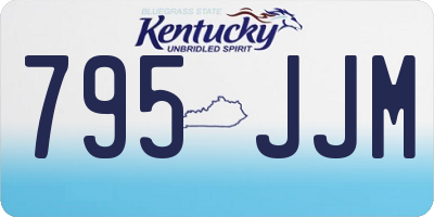 KY license plate 795JJM