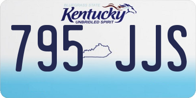KY license plate 795JJS