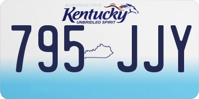 KY license plate 795JJY