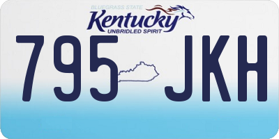 KY license plate 795JKH