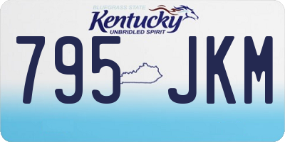 KY license plate 795JKM