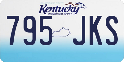 KY license plate 795JKS