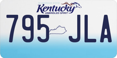 KY license plate 795JLA