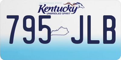 KY license plate 795JLB