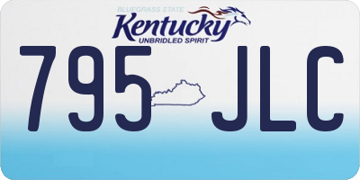 KY license plate 795JLC