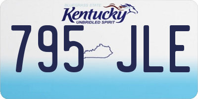 KY license plate 795JLE