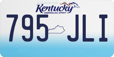 KY license plate 795JLI