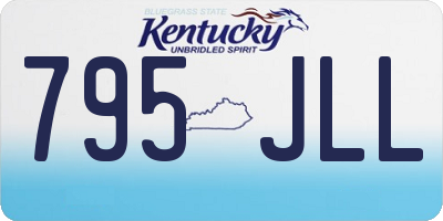 KY license plate 795JLL