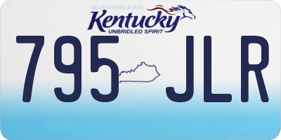 KY license plate 795JLR