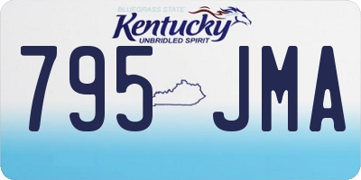 KY license plate 795JMA