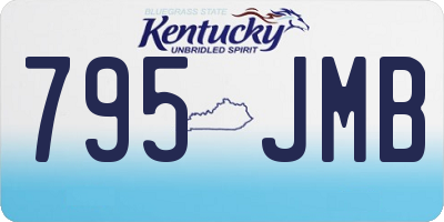 KY license plate 795JMB