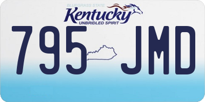 KY license plate 795JMD