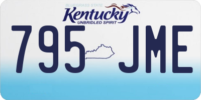 KY license plate 795JME