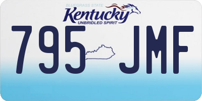 KY license plate 795JMF
