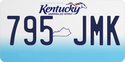 KY license plate 795JMK