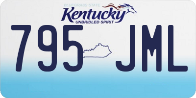 KY license plate 795JML