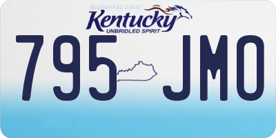 KY license plate 795JMO