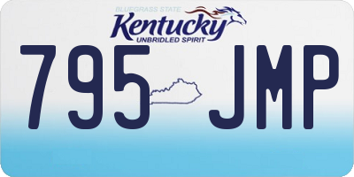 KY license plate 795JMP