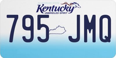 KY license plate 795JMQ