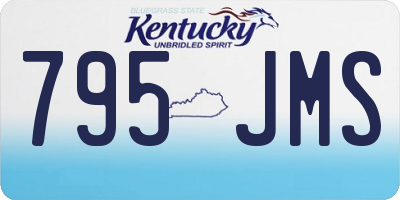 KY license plate 795JMS