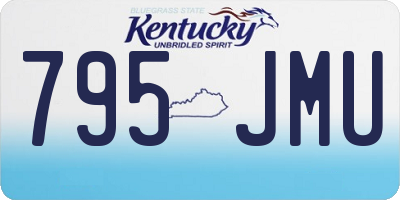 KY license plate 795JMU