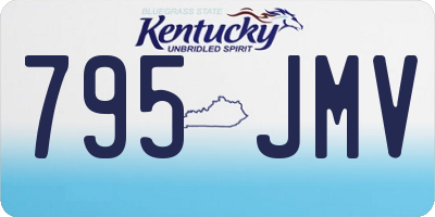 KY license plate 795JMV
