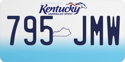 KY license plate 795JMW
