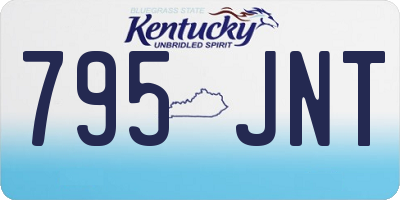 KY license plate 795JNT