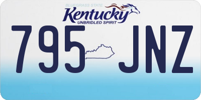 KY license plate 795JNZ