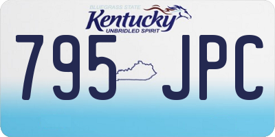 KY license plate 795JPC