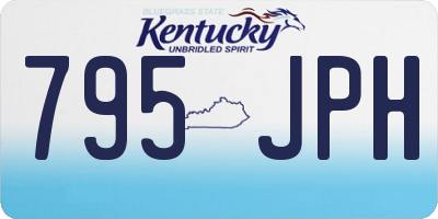 KY license plate 795JPH