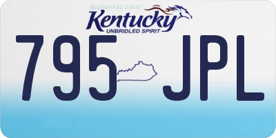 KY license plate 795JPL
