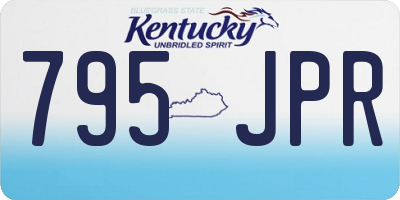 KY license plate 795JPR