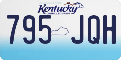 KY license plate 795JQH