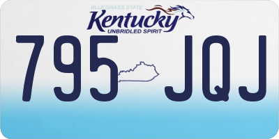 KY license plate 795JQJ