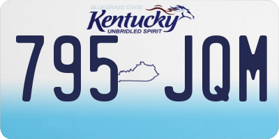 KY license plate 795JQM
